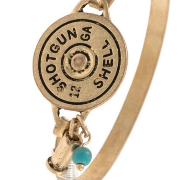 sunsparkles Jewelry - 🟠3/$25 Shotgun Shell etched bangle bracelet